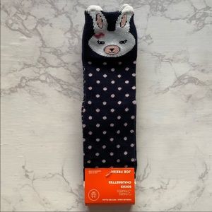 Joe Fresh 3-Pair Toddler Girls Grippy Bottom Socks 3-6 Year Old Bunny Ears